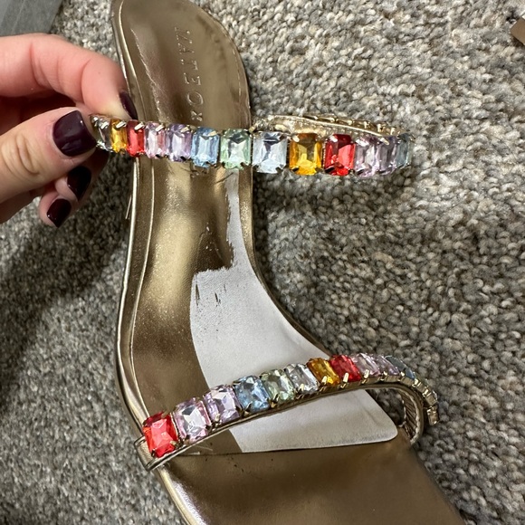 Multicolored rhinestone sandals - Picture 3 of 5